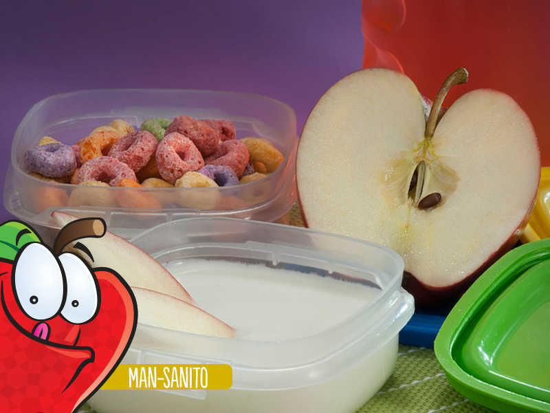 Lonchicuates - Yogurt natural con manzana